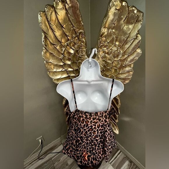 Boohoo LEOPARD PRINT FLIPPY ROMPER - Picture 11 of 16